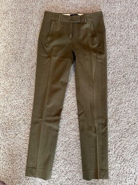 Women’s J Crew Maddie Olive Green Slim Dress Pants